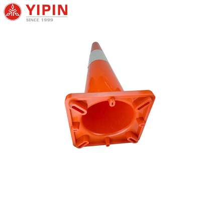 90cm Fluorescent Orange PVC Road Traffic Cone