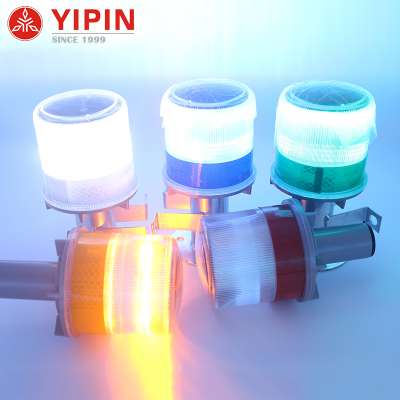 YIPIN newest barricede emergency flash signal torch barricade solar led flashing trafic light